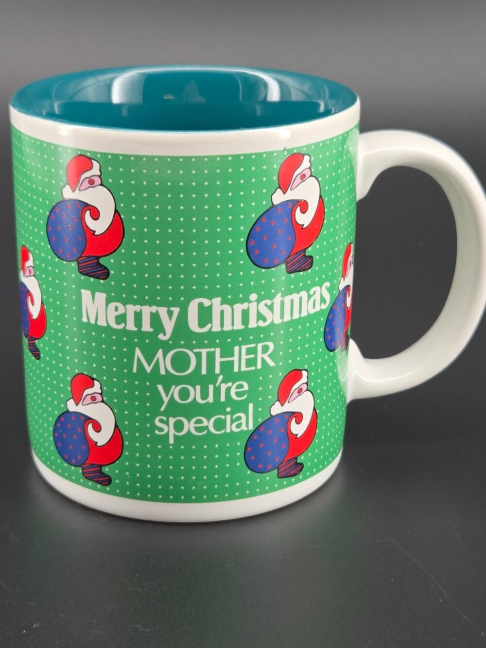Vintage Contenova Mother You’re Special Christmas Coffee Mug Santa Korea